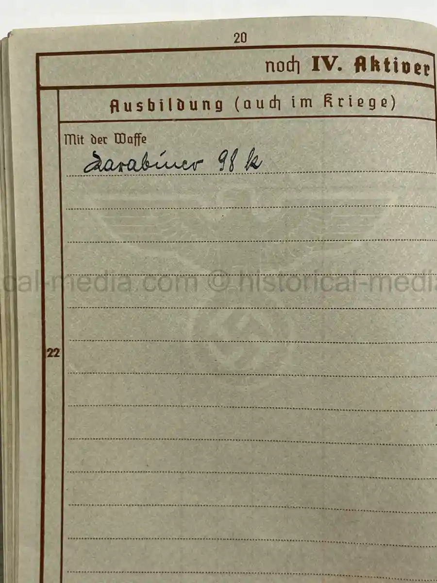 WEHRPASS – WALTER ADAM - 60. + 8. INFANTERIE DIVISION - POLENFELDZUG – WESTFELDZUG – VOLKSSTURM 1944