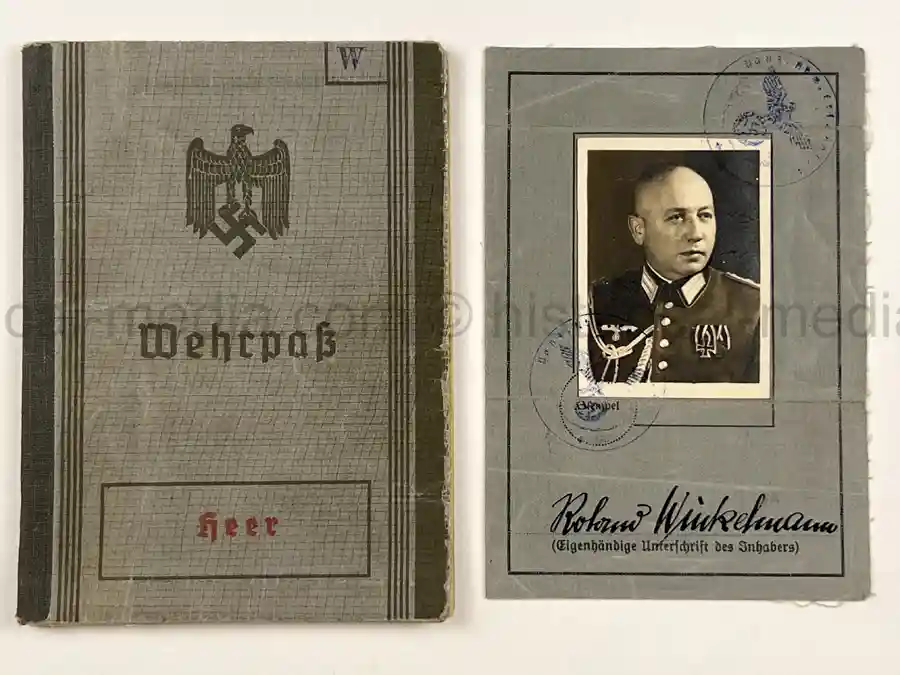 WEHRPASS & FÜHRERSCHEIN GROUP – HAUPTMANN VIKTOR ROLAND WINKELMANN – PANZER-ABWEHR-ABT. 563 – POLENFELDZUG – WARTHE FRONT