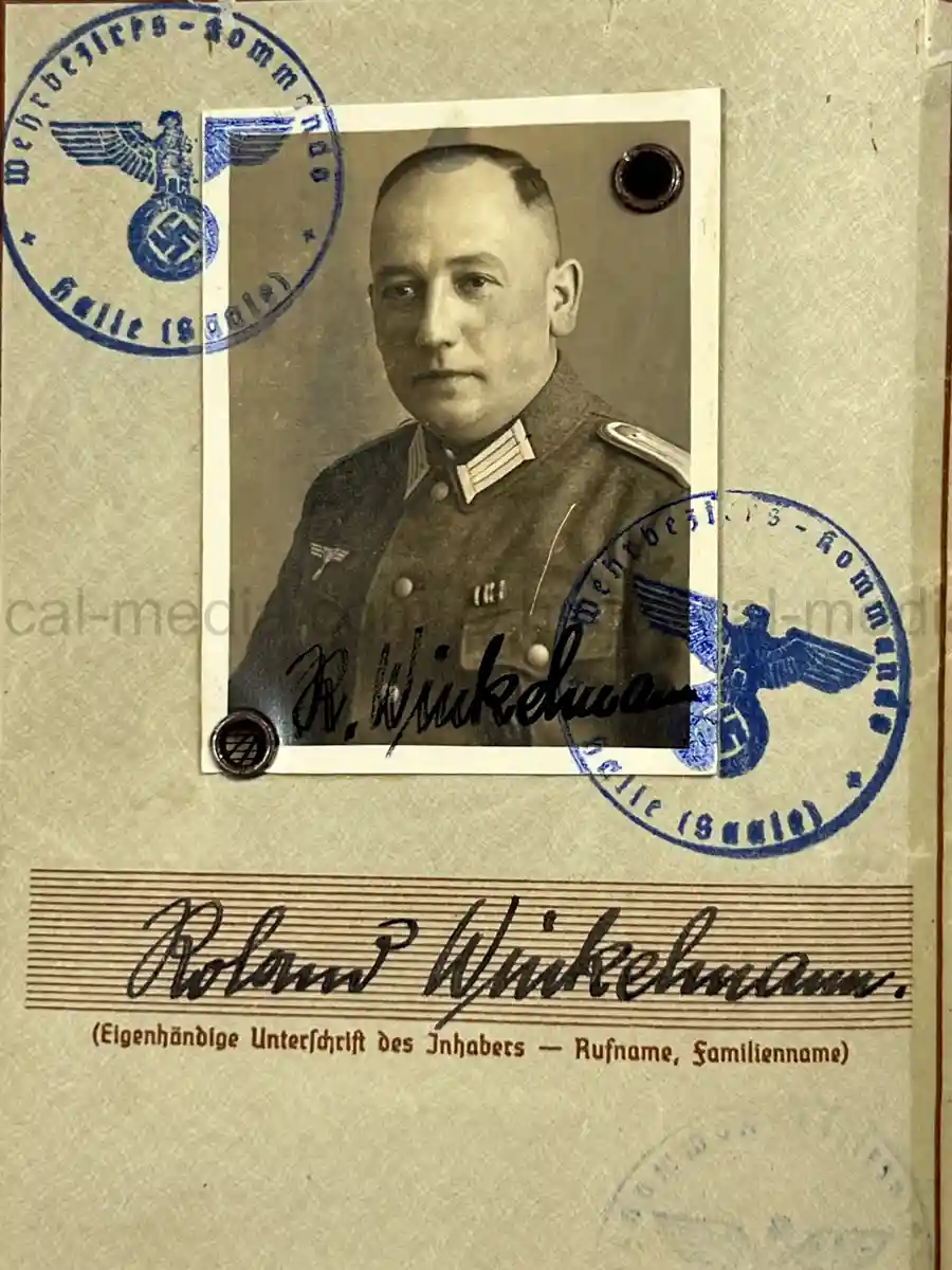 WEHRPASS & FÜHRERSCHEIN GROUP – HAUPTMANN VIKTOR ROLAND WINKELMANN – PANZER-ABWEHR-ABT. 563 – POLENFELDZUG – WARTHE FRONT