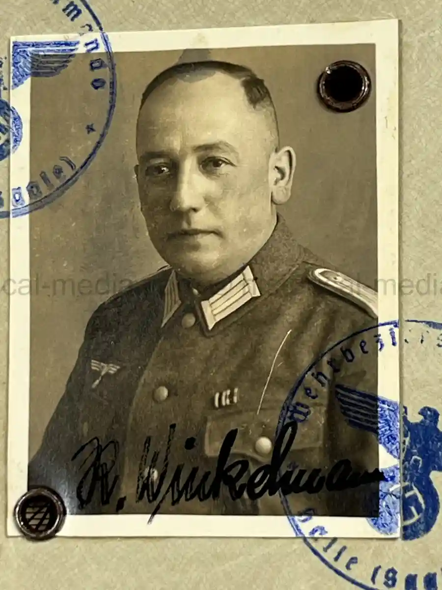 WEHRPASS & FÜHRERSCHEIN GROUP – HAUPTMANN VIKTOR ROLAND WINKELMANN – PANZER-ABWEHR-ABT. 563 – POLENFELDZUG – WARTHE FRONT