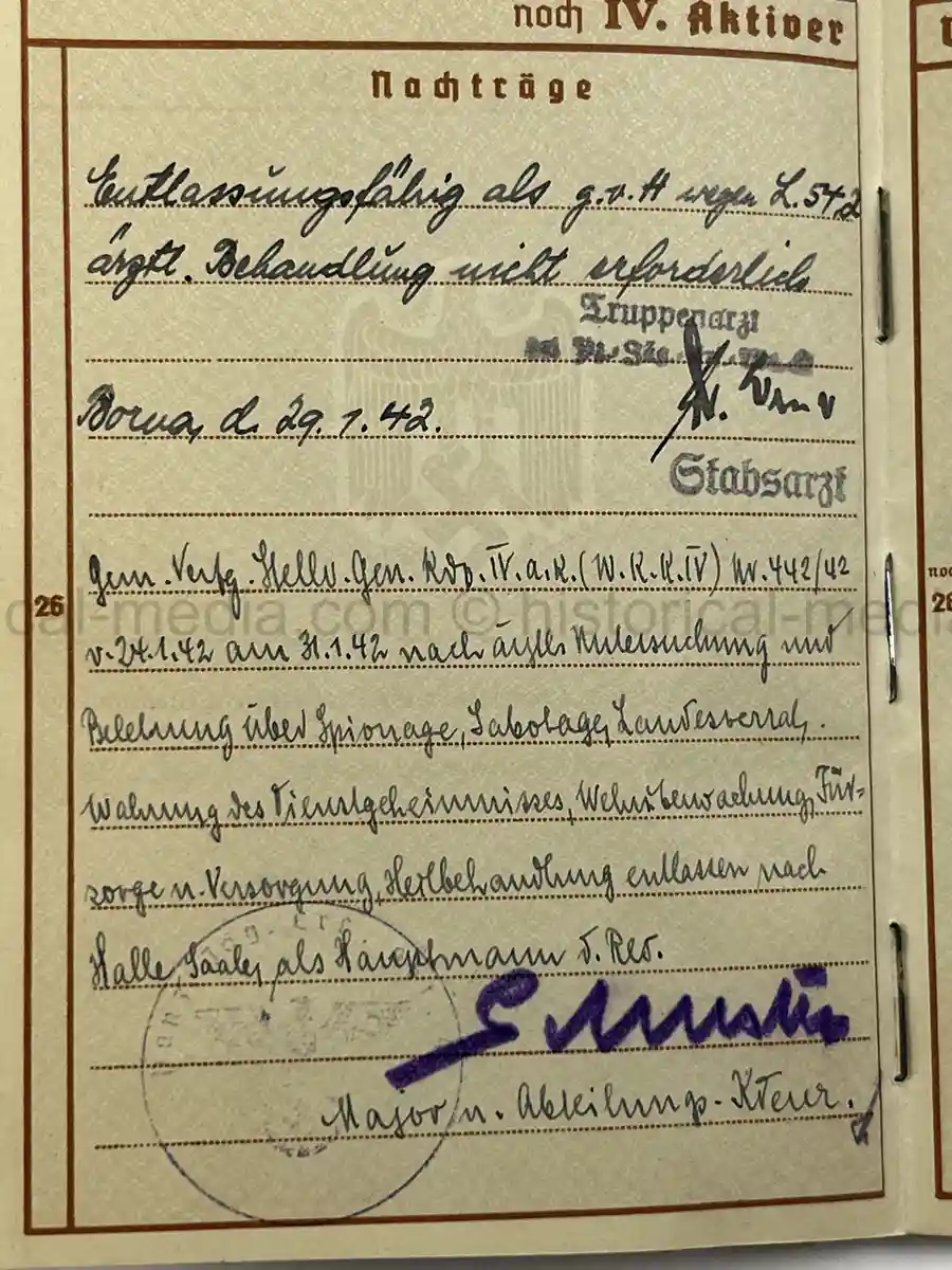 WEHRPASS & FÜHRERSCHEIN GROUP – HAUPTMANN VIKTOR ROLAND WINKELMANN – PANZER-ABWEHR-ABT. 563 – POLENFELDZUG – WARTHE FRONT