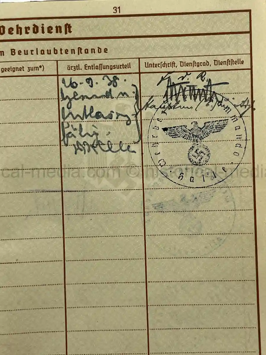 WEHRPASS & FÜHRERSCHEIN GROUP – HAUPTMANN VIKTOR ROLAND WINKELMANN – PANZER-ABWEHR-ABT. 563 – POLENFELDZUG – WARTHE FRONT