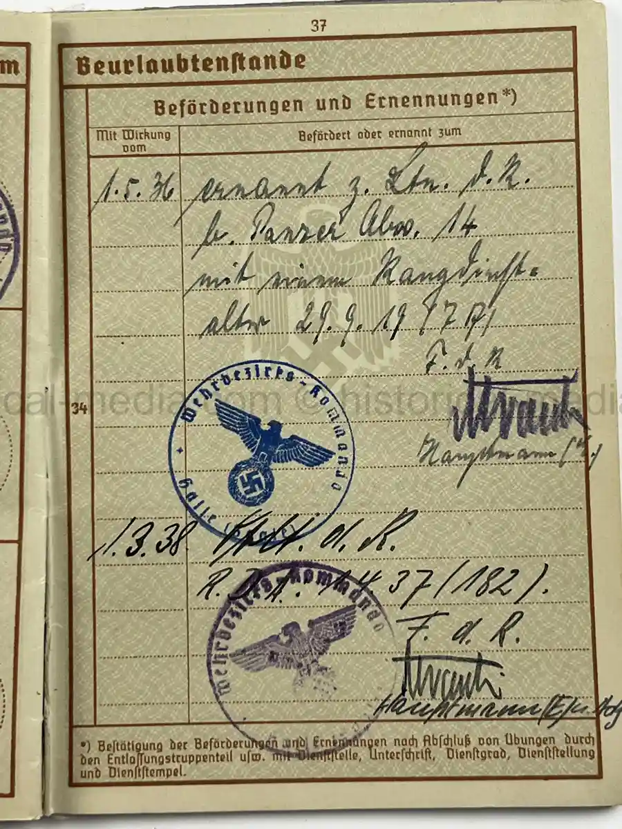 WEHRPASS & FÜHRERSCHEIN GROUP – HAUPTMANN VIKTOR ROLAND WINKELMANN – PANZER-ABWEHR-ABT. 563 – POLENFELDZUG – WARTHE FRONT