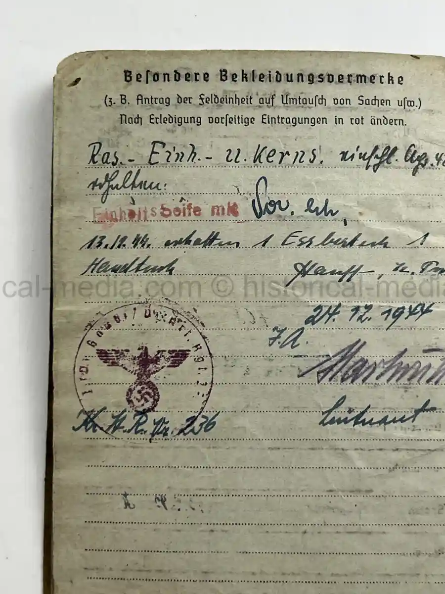 SOLDBUCH – ENGELBERT SICK – (SF.) PANZER-ARTILLERIE-REGIMENT 27 – 17. PANZER-DIVISION – EASTERN FRONT – WESPE / HUMMEL