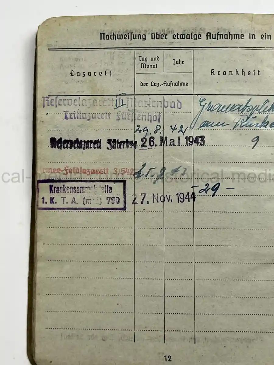 SOLDBUCH – ENGELBERT SICK – (SF.) PANZER-ARTILLERIE-REGIMENT 27 – 17. PANZER-DIVISION – EASTERN FRONT – WESPE / HUMMEL