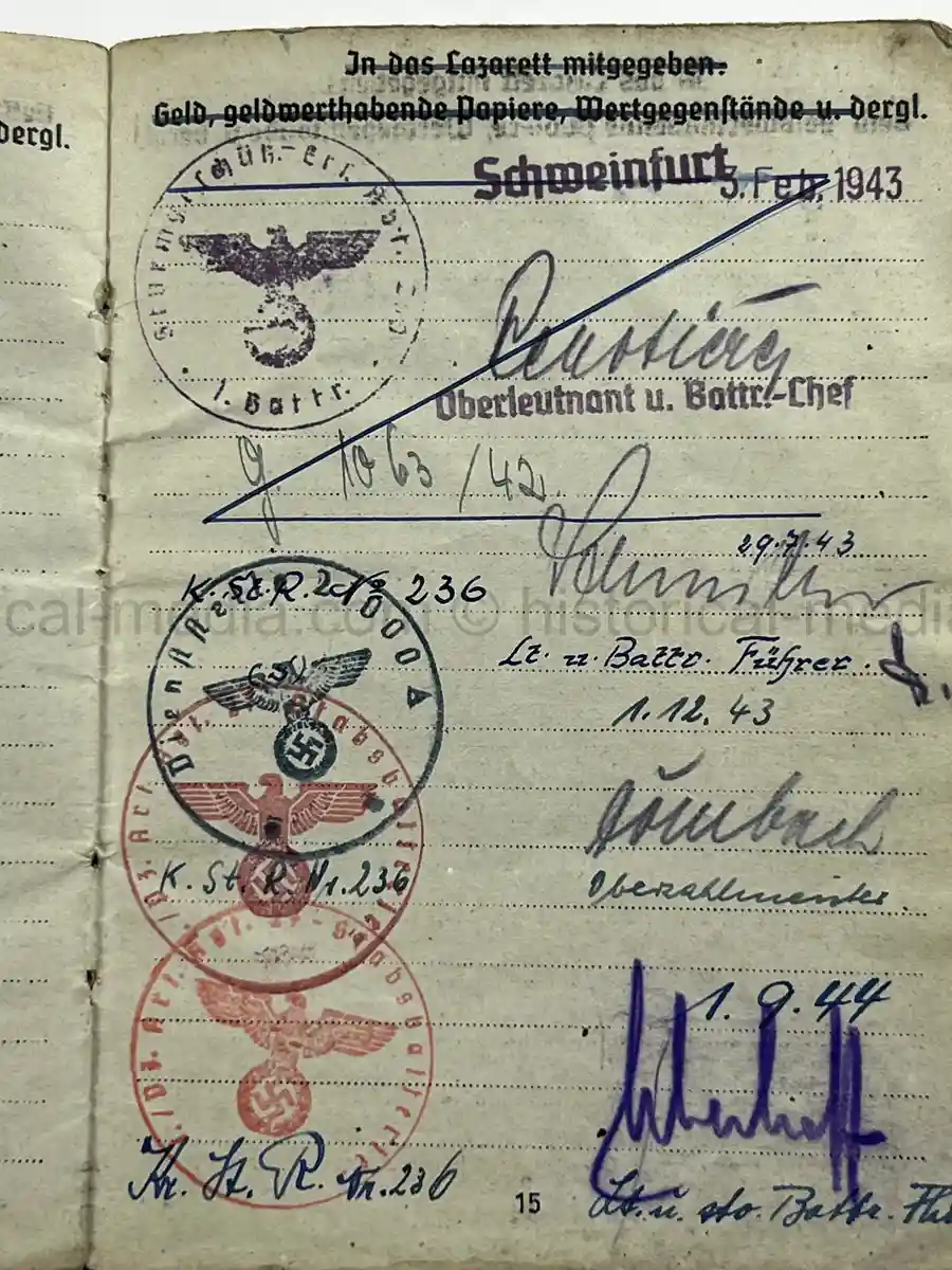 SOLDBUCH – ENGELBERT SICK – (SF.) PANZER-ARTILLERIE-REGIMENT 27 – 17. PANZER-DIVISION – EASTERN FRONT – WESPE / HUMMEL