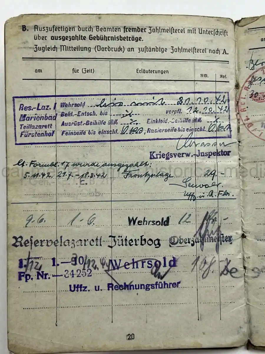 SOLDBUCH – ENGELBERT SICK – (SF.) PANZER-ARTILLERIE-REGIMENT 27 – 17. PANZER-DIVISION – EASTERN FRONT – WESPE / HUMMEL