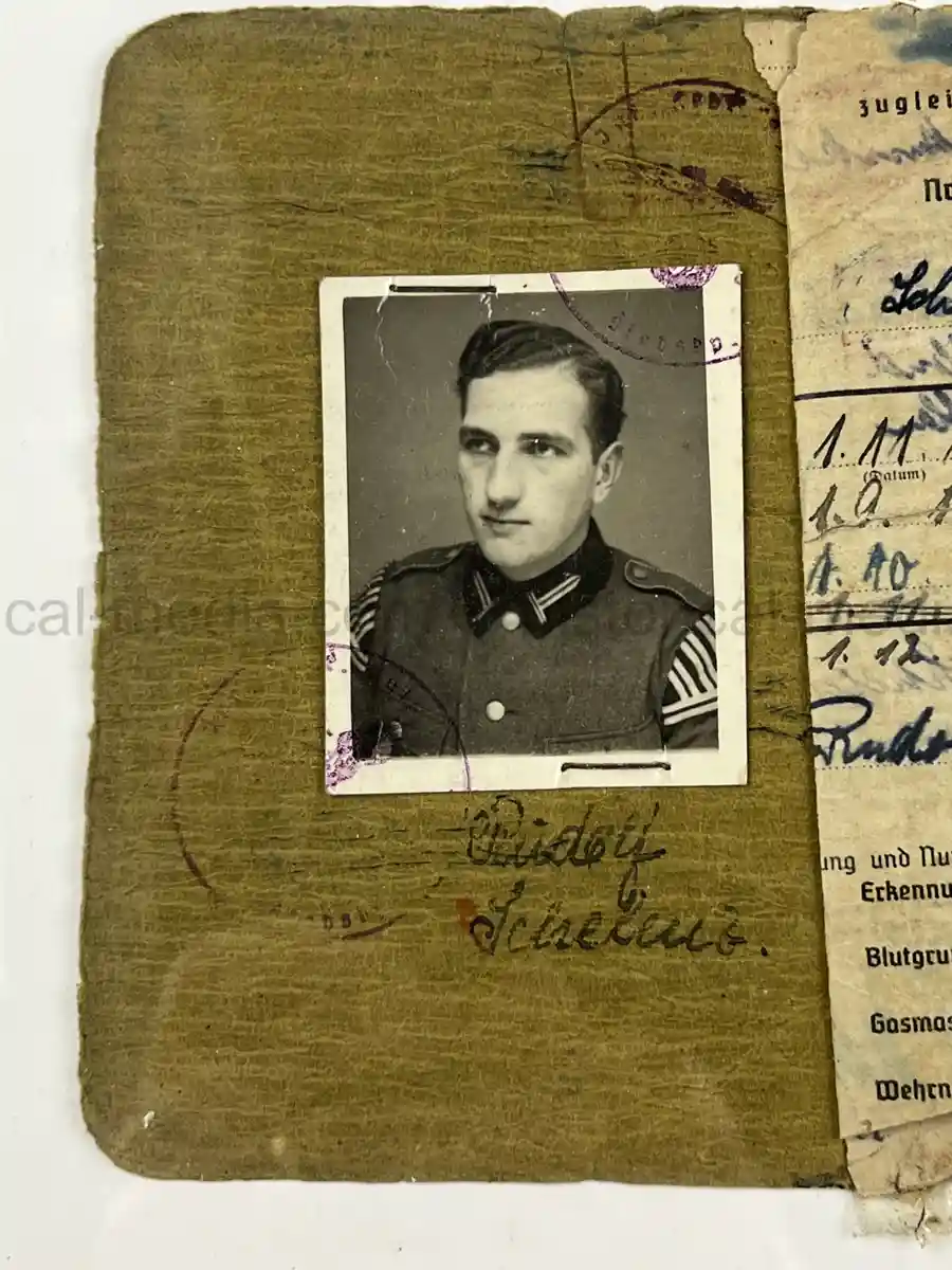 AFRIKAKORPS SOLDBUCH – RUDOLF SCHELENZ – INFANTERIE-LEHR-REGIMENT - LEHR BRIGADE (MOT.) 900 – AFRIKA (PANZER A.O.K. 5) - EXCHANGED POW