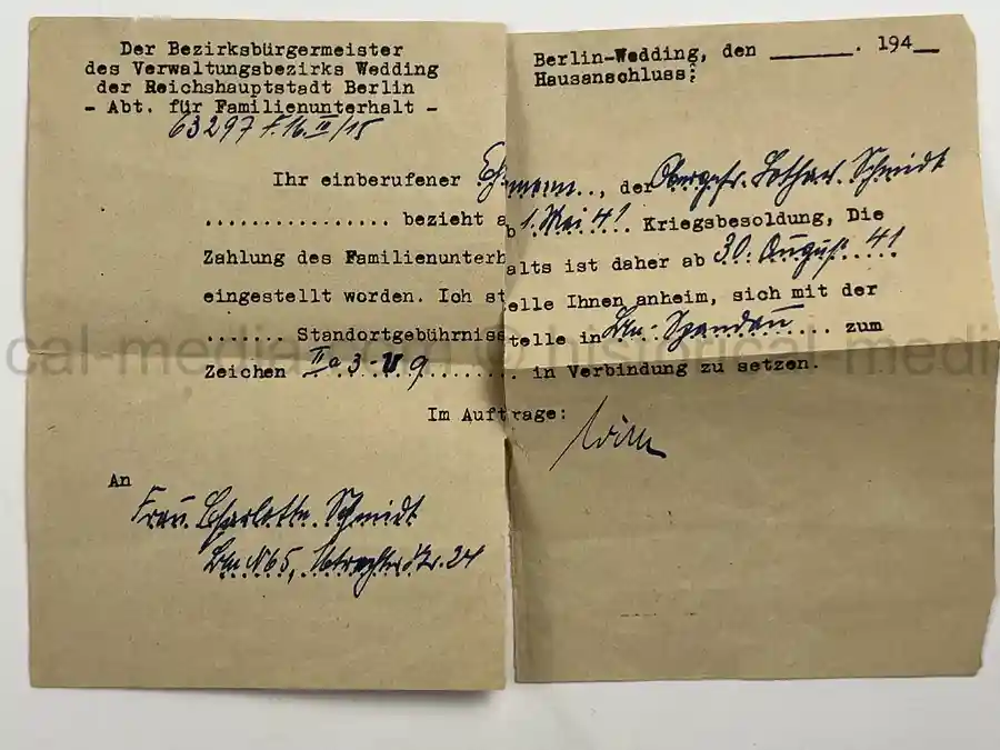 SOLDBUCH – LOTHAR SCHMIDT – SANITÄTS-STABSGEFREITER – KRANKEN-TRANSPORT-ABTEILUNG 601 – EASTERN FRONT MEDICAL SERVICE - PANZER TUNIC ID PHOTO