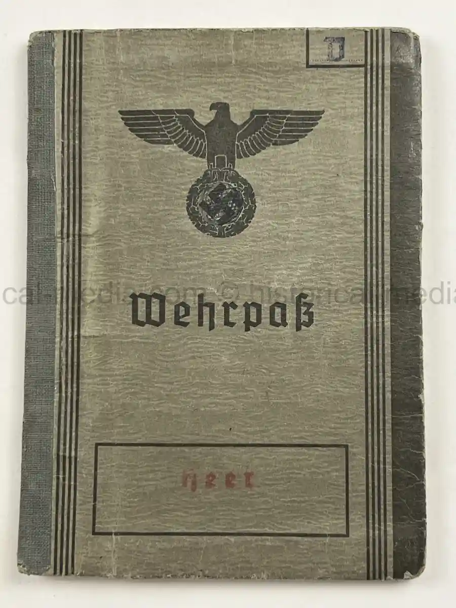 WEHRPASS – WILHELM DETZNER – OBERGEFREITER – 4. PANZER-DIVISION – 1939 POLAND CAMPAIGN