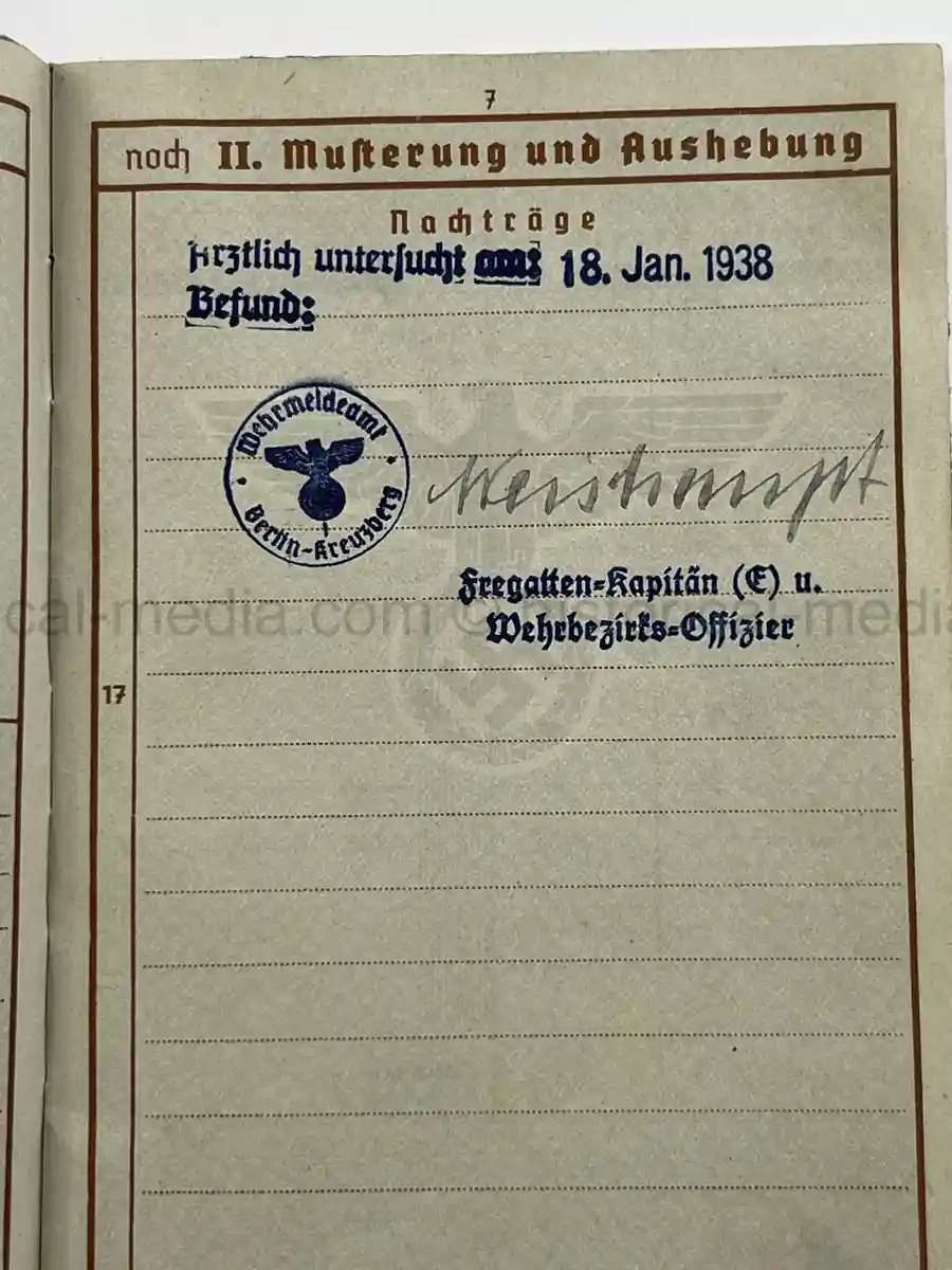WEHRPASS – WILHELM DETZNER – OBERGEFREITER – 4. PANZER-DIVISION – 1939 POLAND CAMPAIGN