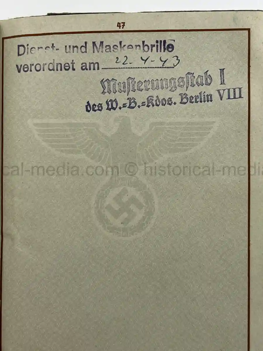 WEHRPASS – WILHELM DETZNER – OBERGEFREITER – 4. PANZER-DIVISION – 1939 POLAND CAMPAIGN