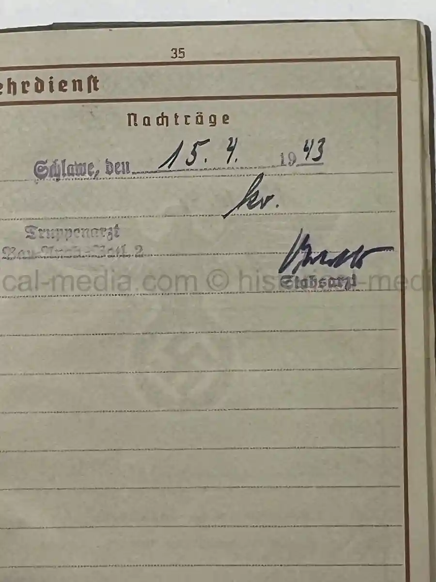 WEHRPASS – ERICH BAURIES – PIONIER-ZUG DER LANDESPOLIZEI DANZIG – WESTERPLATTE – 60. INFANTERIE-DIVISION