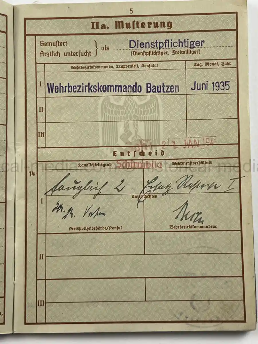 WEHRPASS – RUDOLF SASSE – ARTILLERIE-REGIMENT 229 (197. INF.-DIV.) – KIA MAY 8, 1944