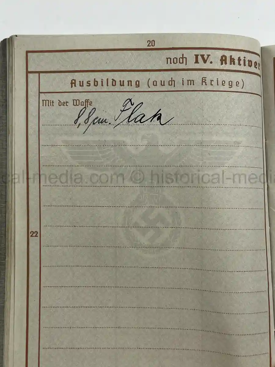 WEHRPASS – FRANZ XAVER BÜCHERL – FREIKORPS EPP / BAYERISCHE SCHÜTZENBRIGADE 21