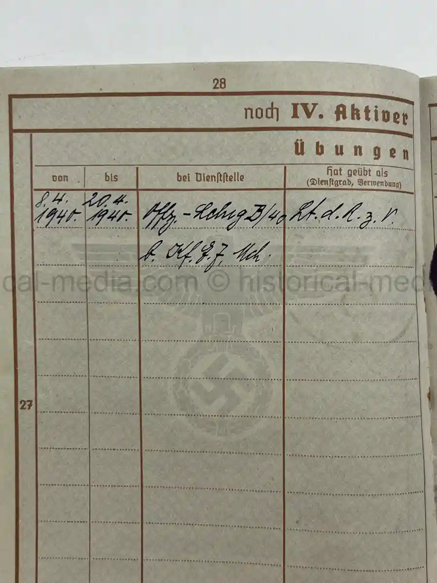WEHRPASS – FRANZ XAVER BÜCHERL – FREIKORPS EPP / BAYERISCHE SCHÜTZENBRIGADE 21