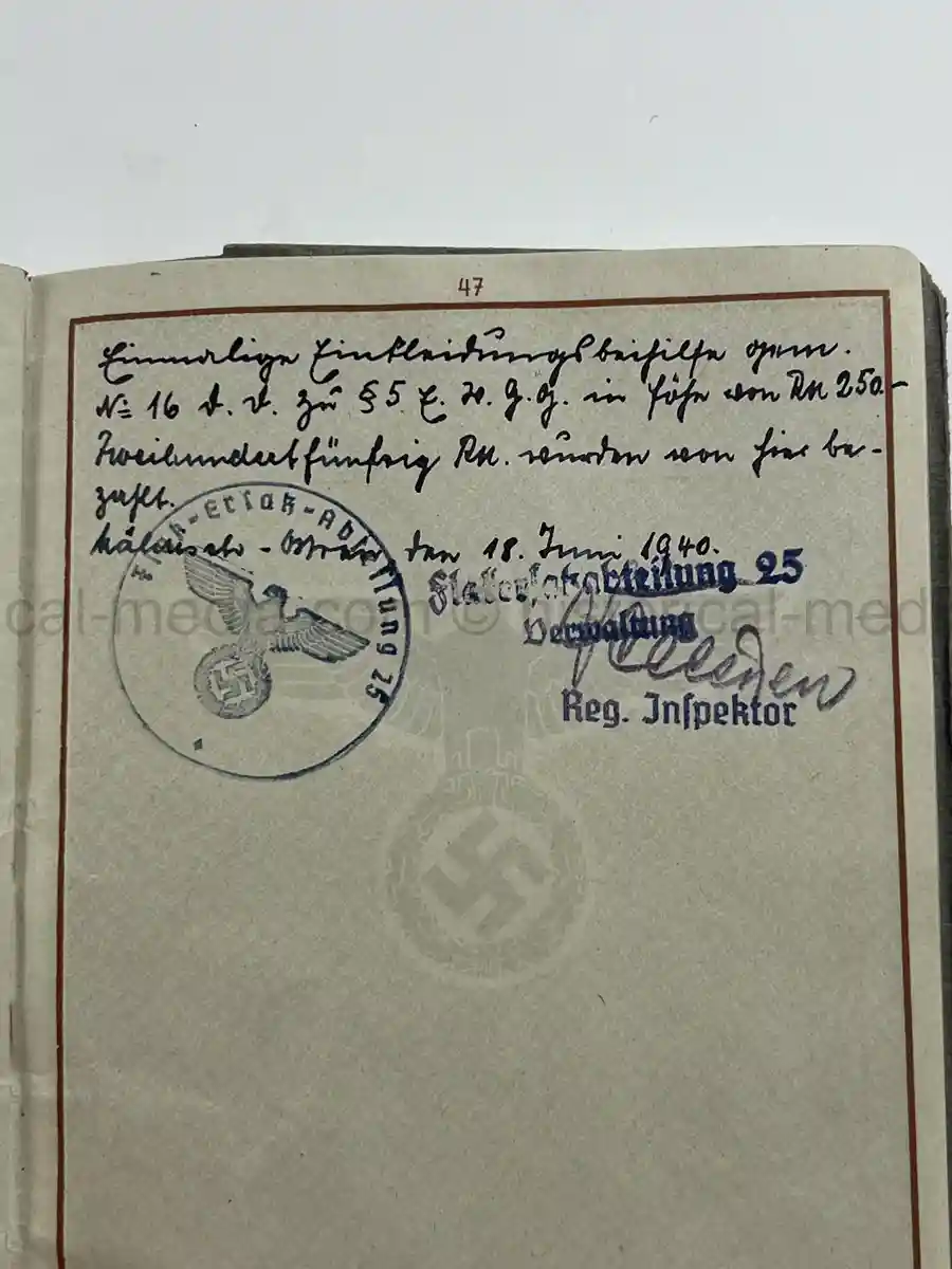 WEHRPASS – FRANZ XAVER BÜCHERL – FREIKORPS EPP / BAYERISCHE SCHÜTZENBRIGADE 21