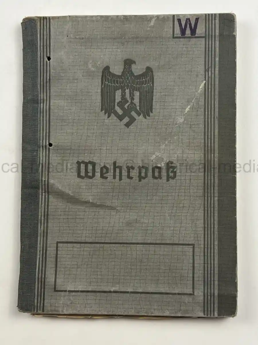 WEHRPASS – EMIL WOLLENSCHLÄGER – 17. INFANTERIE-DIVISION / 12. PANZER-DIVISION – KIA 2 OCTOBER 1943