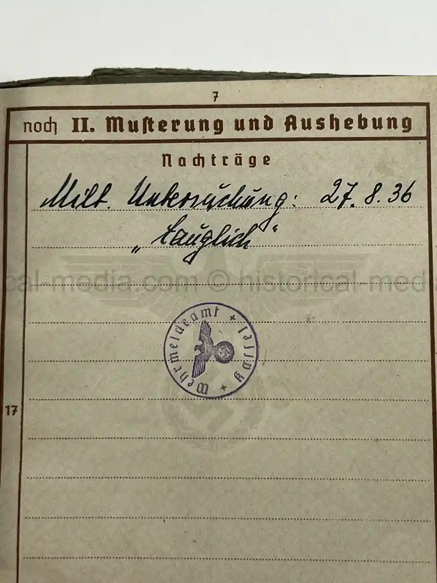 WEHRPASS – WALTER PFETZING – 29. INFANTERIE-DIVISION “FALKE” / 4. KAVALLERIE-DIVISION – POLAND, FRANCE & LATE-WAR EASTERN FRONT SERVICE