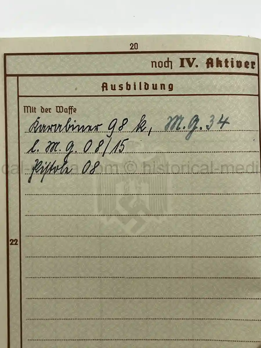 WEHRPASS – HEINRICH FREUND – 10. INFANTERIE-DIVISION – POLAND - KIA – BATTLE OF THE BZURA