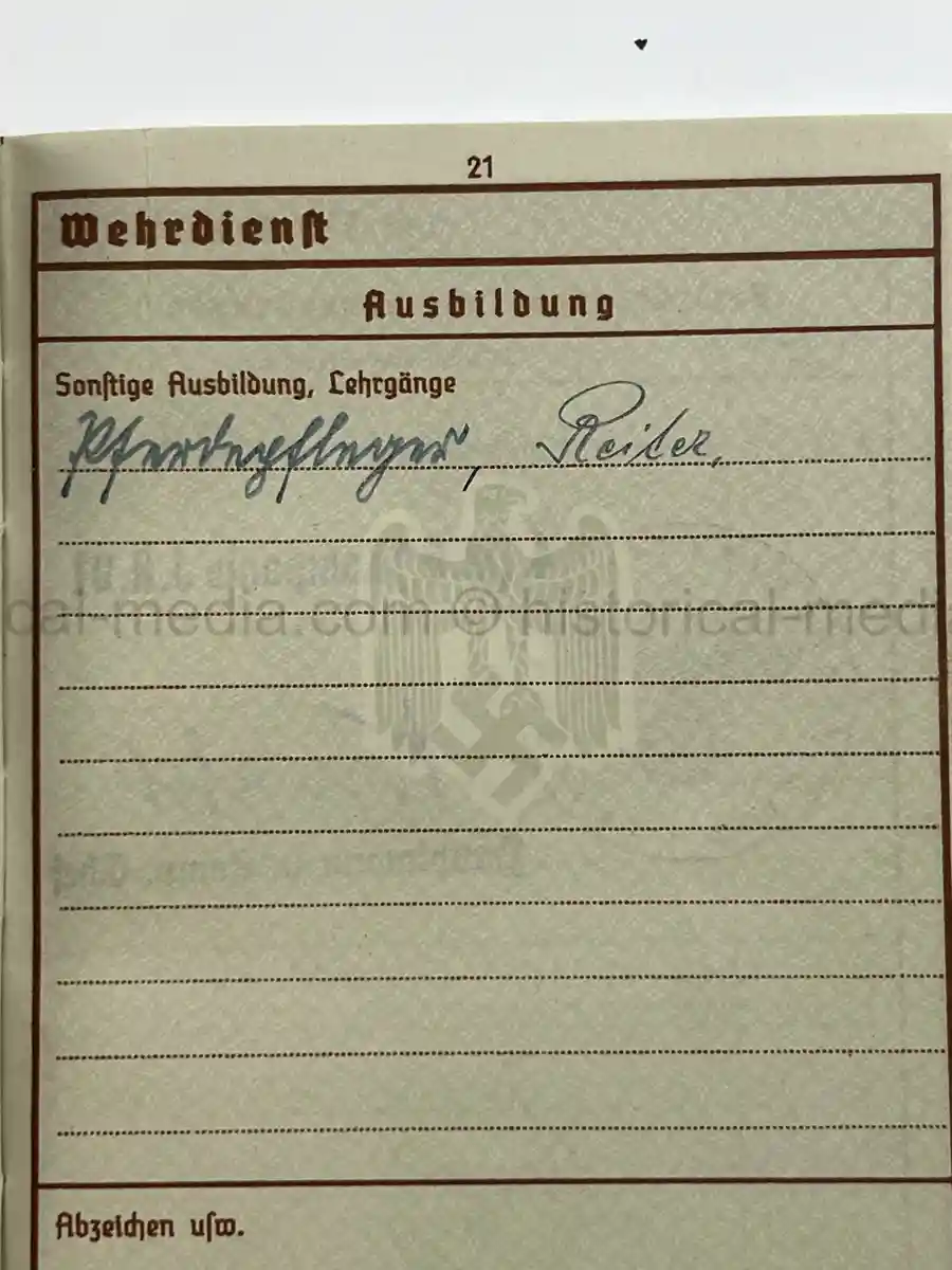 WEHRPASS – HEINRICH FREUND – 10. INFANTERIE-DIVISION – POLAND - KIA – BATTLE OF THE BZURA