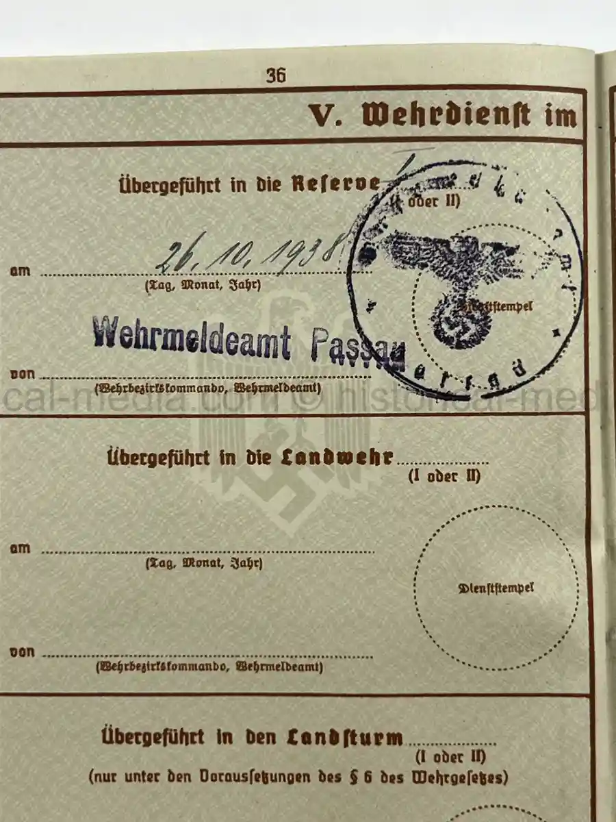 WEHRPASS – HEINRICH FREUND – 10. INFANTERIE-DIVISION – POLAND - KIA – BATTLE OF THE BZURA