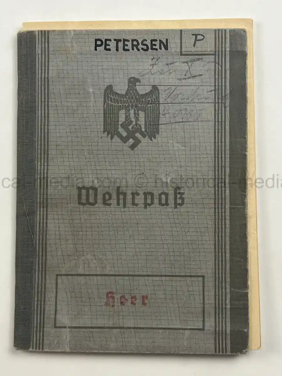 WEHRPASS – WALTER PETERSEN – 30. INFANTERIE-DIVISION – POLAND CAMPAIGN WIA + SIGNALS SERVICE - DENMARK & NORWAY - NARVIK