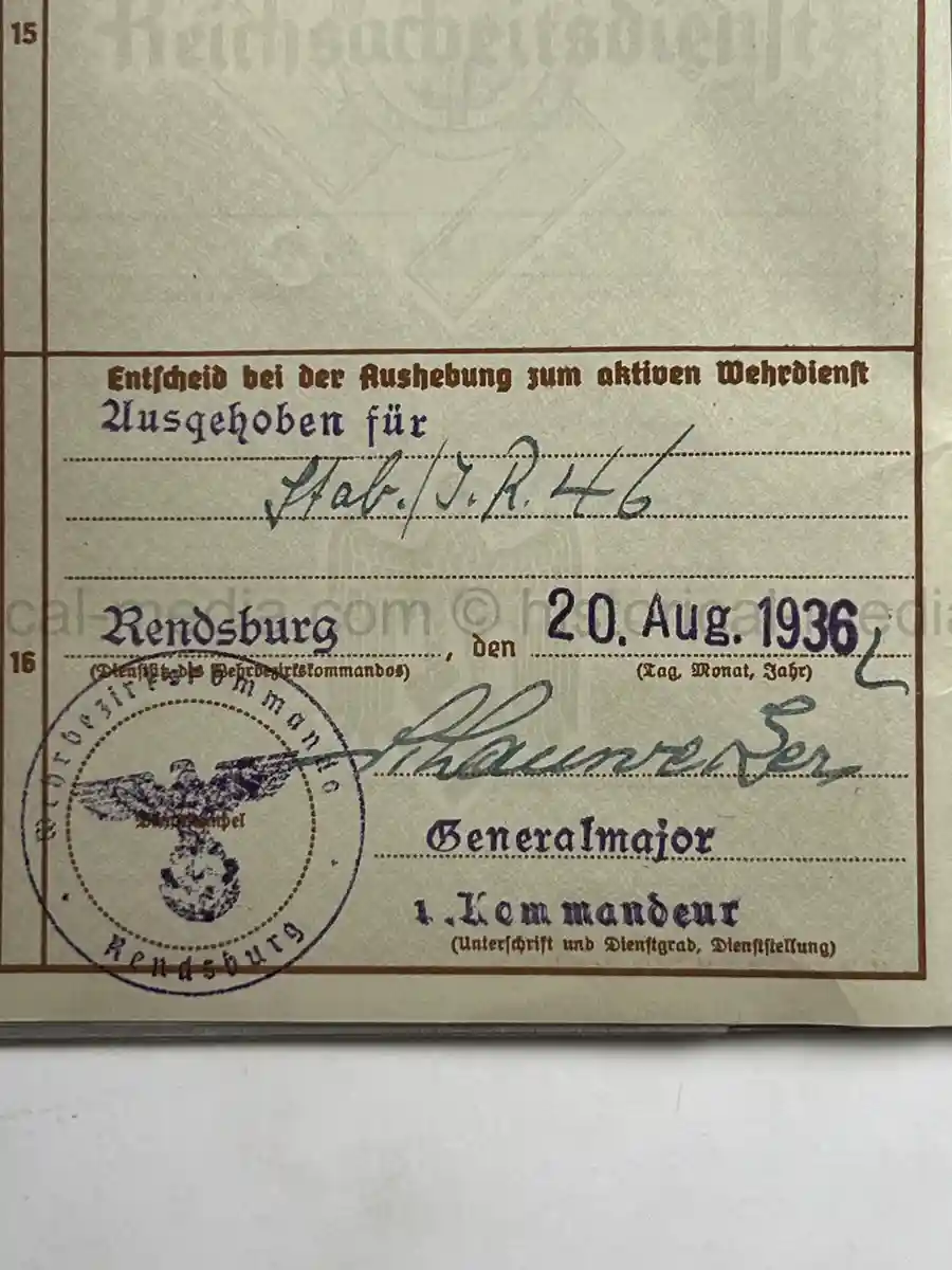 WEHRPASS – WALTER PETERSEN – 30. INFANTERIE-DIVISION – POLAND CAMPAIGN WIA + SIGNALS SERVICE - DENMARK & NORWAY - NARVIK