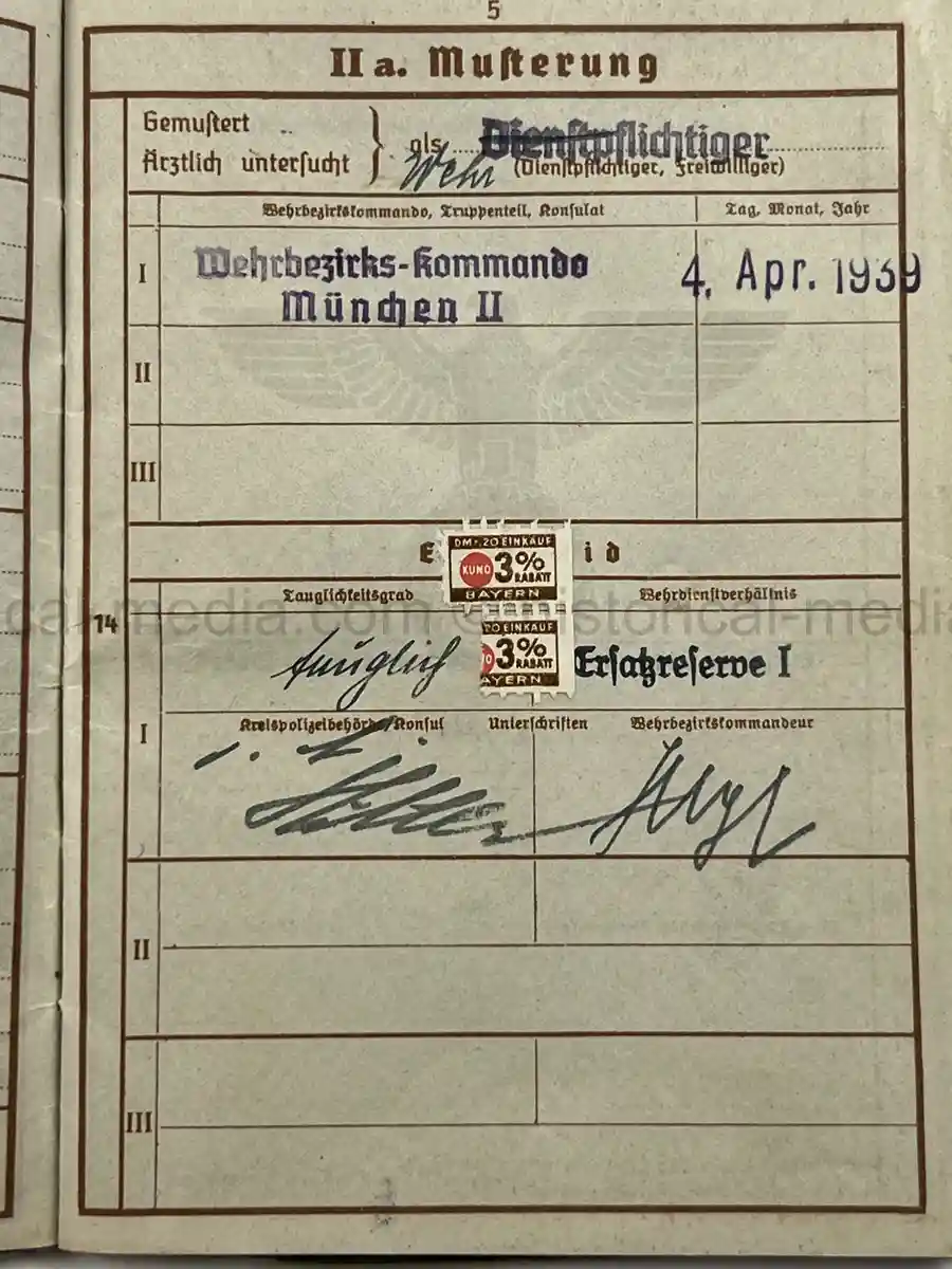 WEHRPASS & KENNKARTE GROUP – GOTTFRIED SCHLEGEL – 1. GEBIRGS-DIVISION - POLAND CAMPAIGN