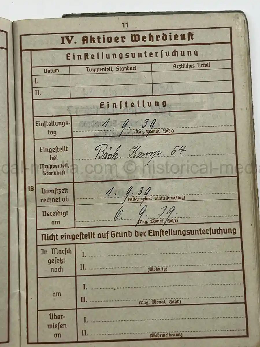 WEHRPASS & KENNKARTE GROUP – GOTTFRIED SCHLEGEL – 1. GEBIRGS-DIVISION - POLAND CAMPAIGN