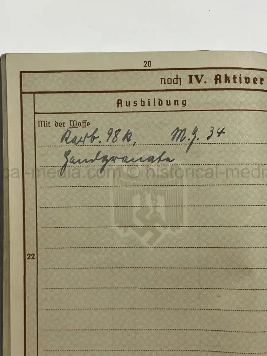 WEHRPASS – OTTO SCHULZE – INFANTERIE-REGIMENT 466– 263. INFANTERIE-DIVISION – POLAND CAMPAIGN