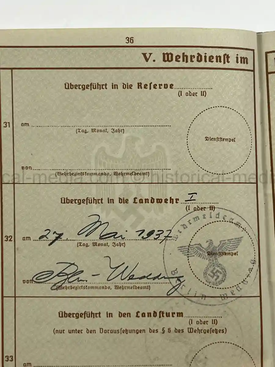WEHRPASS – OTTO SCHULZE – INFANTERIE-REGIMENT 466– 263. INFANTERIE-DIVISION – POLAND CAMPAIGN