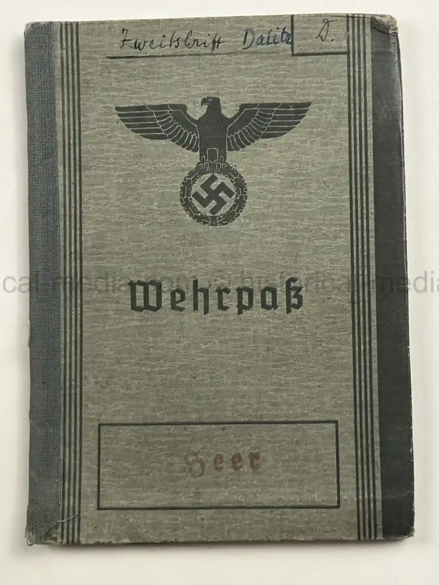 WEHRPASS – KARL MAX GUSTAV DALITZ – 266. INFANTERIE-DIVISION – POLAND, FRANCE - EK1 AWARD FOR NORMANDY
