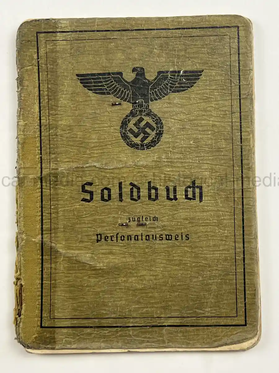 STURMGESCHÜTZ SOLDBUCH – WILLI BORTFELD – EASTERN FRONT / LATE WAR SERVICE – FALLSCHIRMJÄGER KNIFE - SCHWERES GRANATWERFER-BATAILLON 18