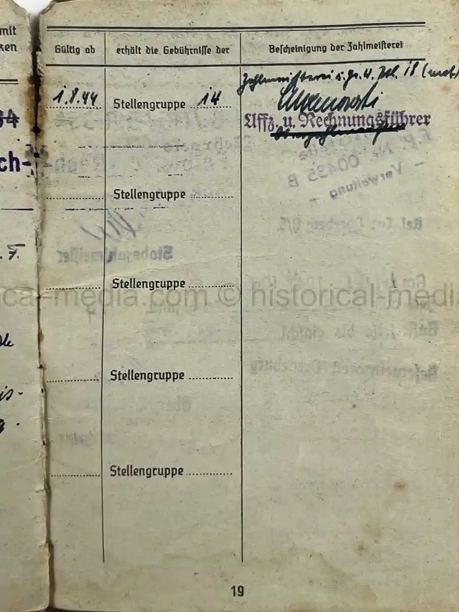STURMGESCHÜTZ SOLDBUCH – WILLI BORTFELD – EASTERN FRONT / LATE WAR SERVICE – FALLSCHIRMJÄGER KNIFE - SCHWERES GRANATWERFER-BATAILLON 18