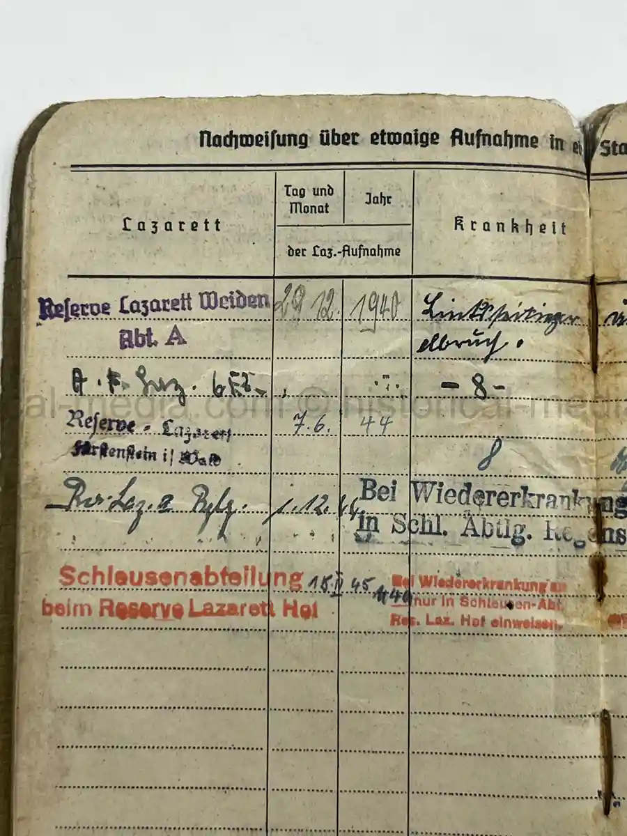 WWII GERMAN HEER SOLDBUCH – JOHANN WEIG – STABSGEFREITER – GREN. RGT. 41 (MOT.) – 10. INFANTERIE DIVISION - EASTERN FRONT & WESTFELDZUG – INFANTRY ASSAULT BADGE