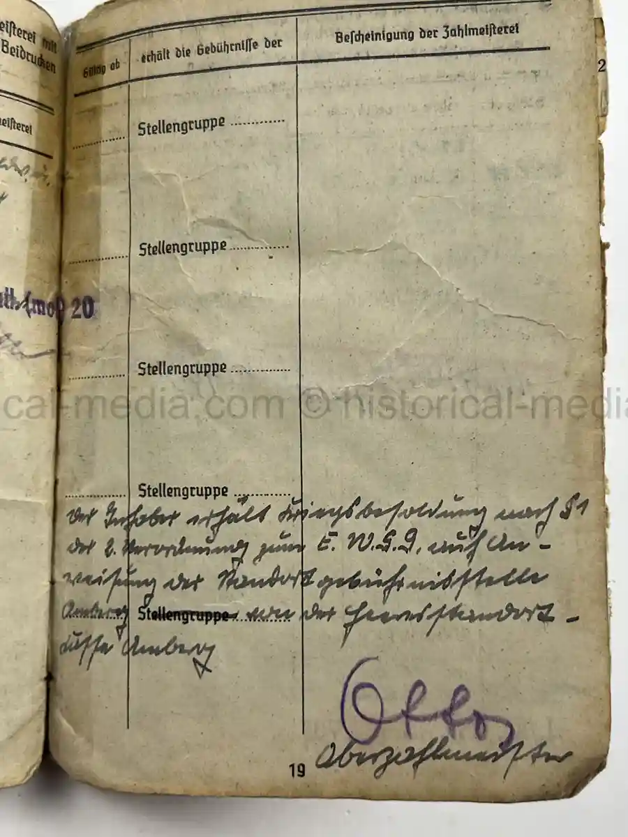 WWII GERMAN HEER SOLDBUCH – JOHANN WEIG – STABSGEFREITER – GREN. RGT. 41 (MOT.) – 10. INFANTERIE DIVISION - EASTERN FRONT & WESTFELDZUG – INFANTRY ASSAULT BADGE