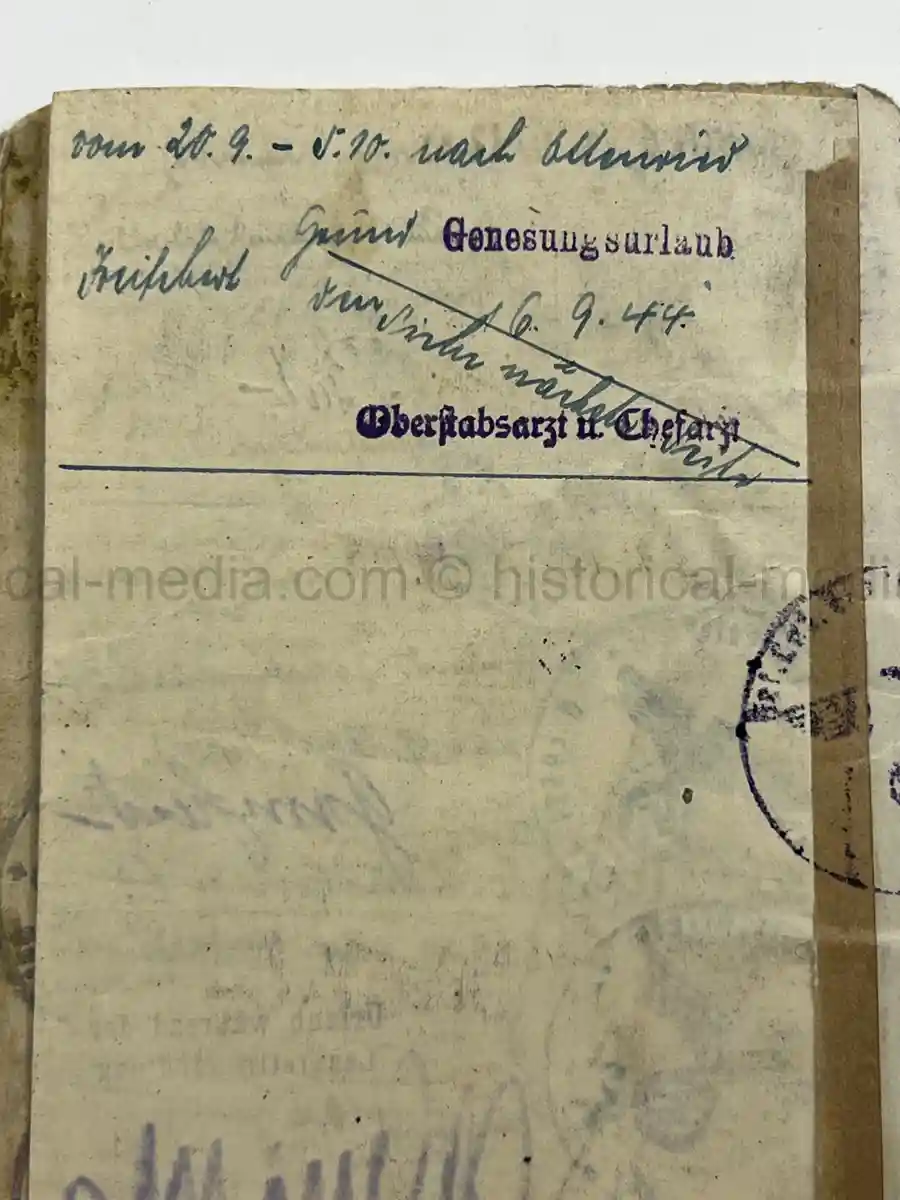 WWII GERMAN HEER SOLDBUCH – JOHANN WEIG – STABSGEFREITER – GREN. RGT. 41 (MOT.) – 10. INFANTERIE DIVISION - EASTERN FRONT & WESTFELDZUG – INFANTRY ASSAULT BADGE