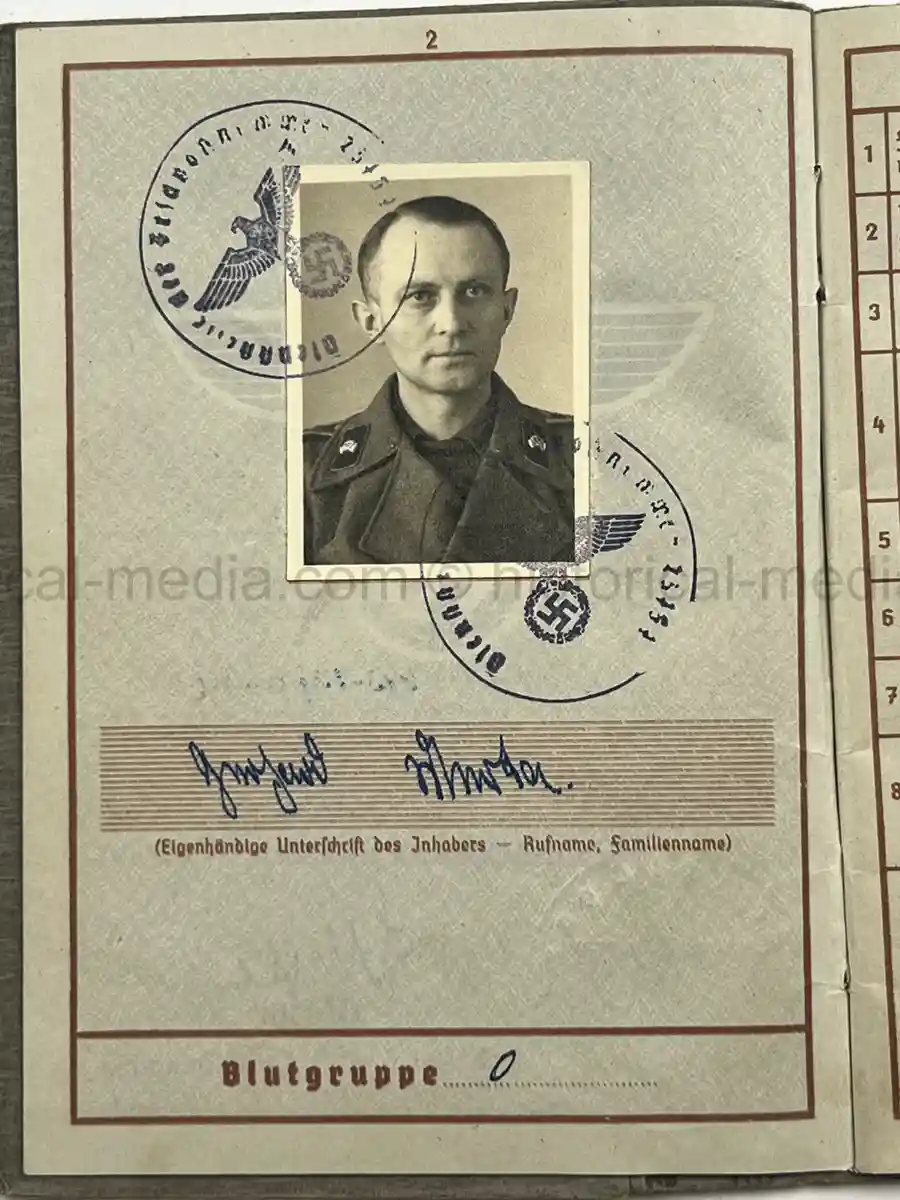 WEHRPASS – GERHARD MERTA – UNTEROFFIZIER – PANZERJÄGER ABT. 298 - SCHNELL ABT. 387 – WESTFELDZUG & EASTERN FRONT – KIA 1943