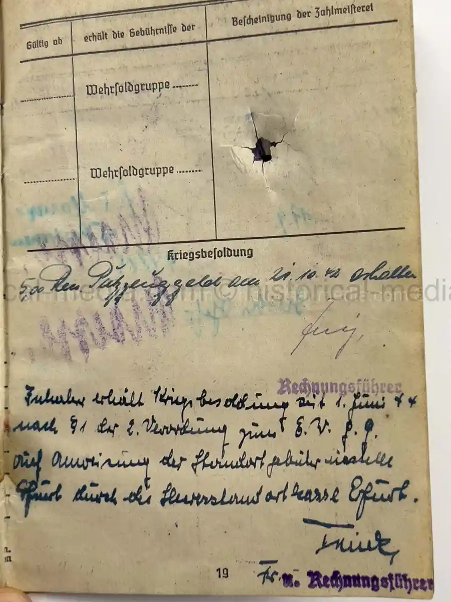 PANZER SOLDUCH – PETER GLASER – PANZERSCHÜTZE – PANZER-ABTEILUNG 116 / PZ.GREN.RGT. 59 – 20. PANZER-DIVISION – EASTERN FRONT – EK2 & SILVER PANZER ASSAULT BADGE – CLOSE COMBAT ENTRIES
