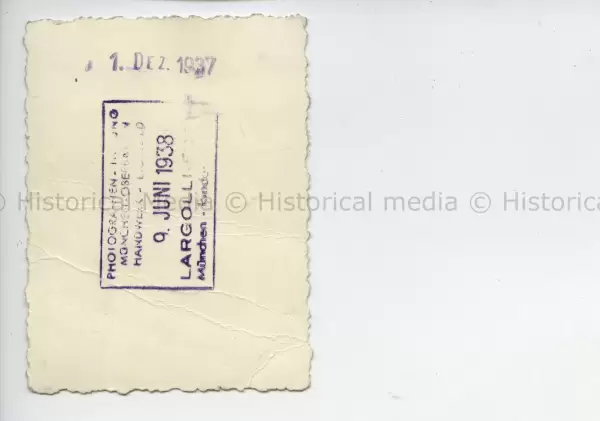 WAFFEN-SS TOTENKOPF PASS SIZE PORTRAIT PHOTO