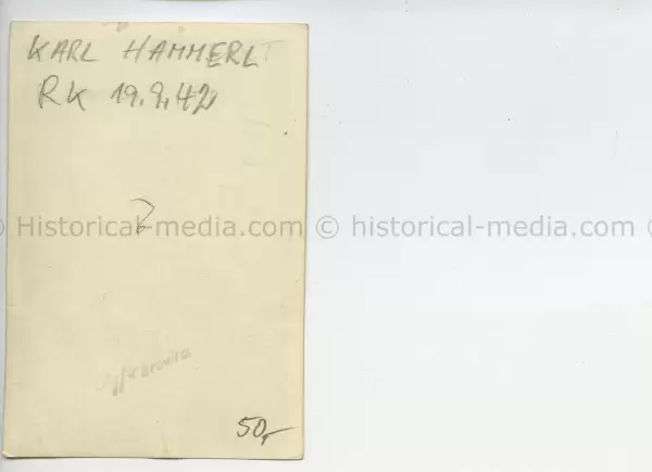LUFTWAFFE JG 52 JAGDFLIEGER & KNIGHTS CROSS PILOT  KARL HAMMERL + CAMERA