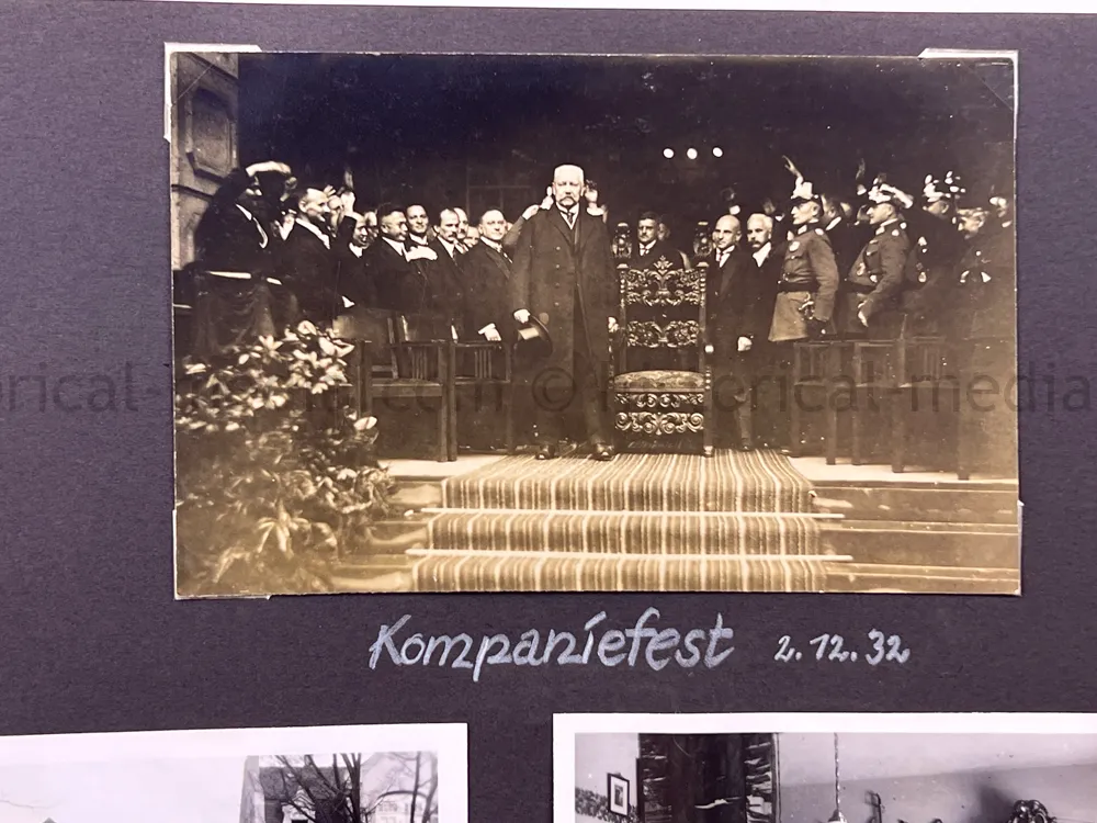 HEER OBERZAHLMEISTER PHOTO ALBUM & AWARD DOCUMENT GROUPING - 52. INFANTERIE DIVISION - NÜRNBERG RALLY - HITLER PHOTOS