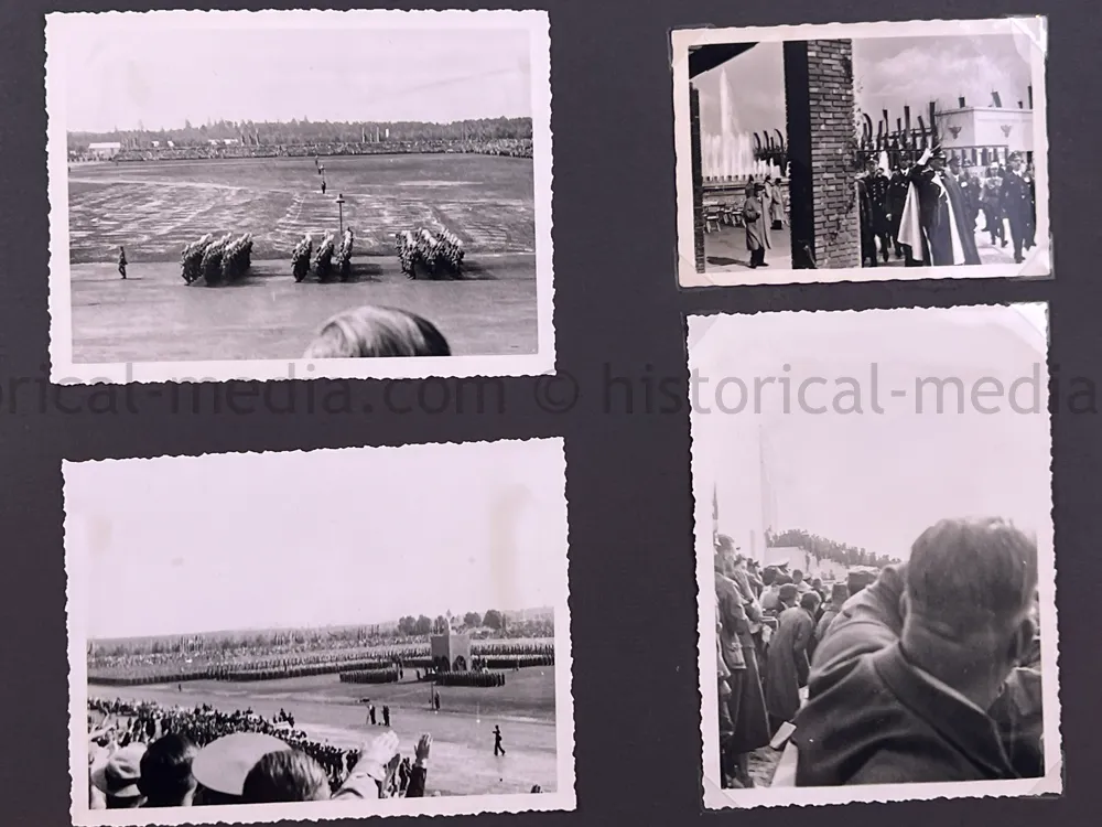 HEER OBERZAHLMEISTER PHOTO ALBUM & AWARD DOCUMENT GROUPING - 52. INFANTERIE DIVISION - NÜRNBERG RALLY - HITLER PHOTOS