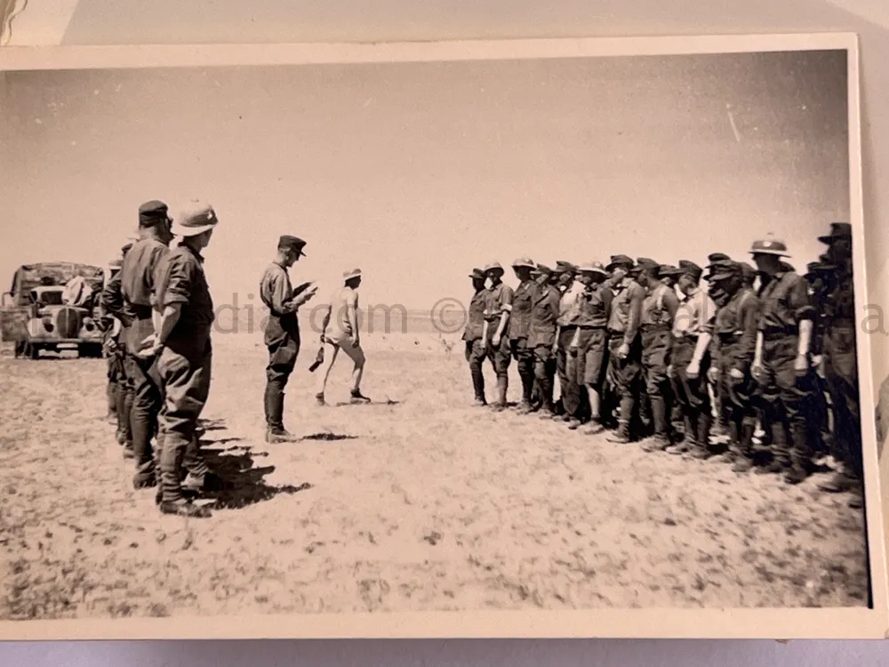 DAK AFRIKAKORPS PHOTO & DOCUMENT GROUPING - KIA 1942 IN ANKROMA, NORTH AFRICA