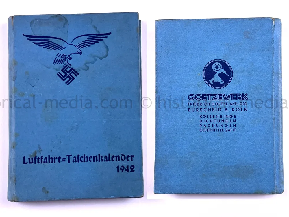LUFTWAFFE 1942 TASCHENKALENDER