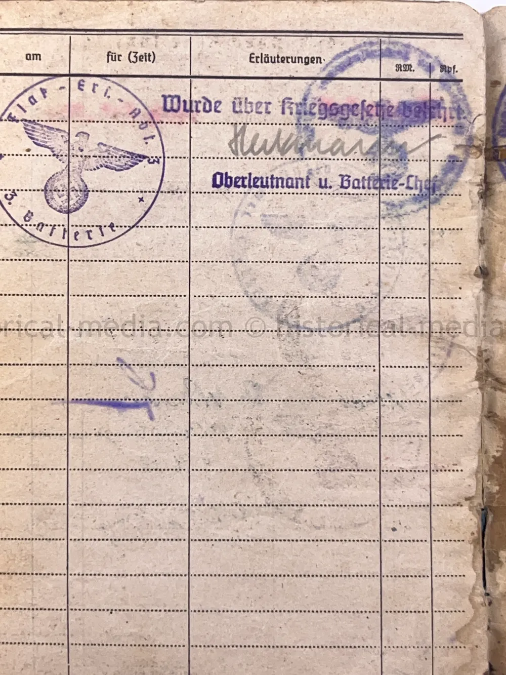 LUFTWAFFE SOLDBUCH - LUFTWAFFEN FELD DIVISION 14 - NORWAY, DENMARK