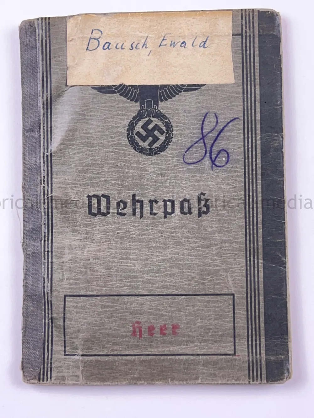 GERMAN HEER PHOTO, WEHRPASS, ID TAG & AWARD DOCUMENT GROUPING -  6. GEBIRGS DIVISION - NORWAY, FINLAND
