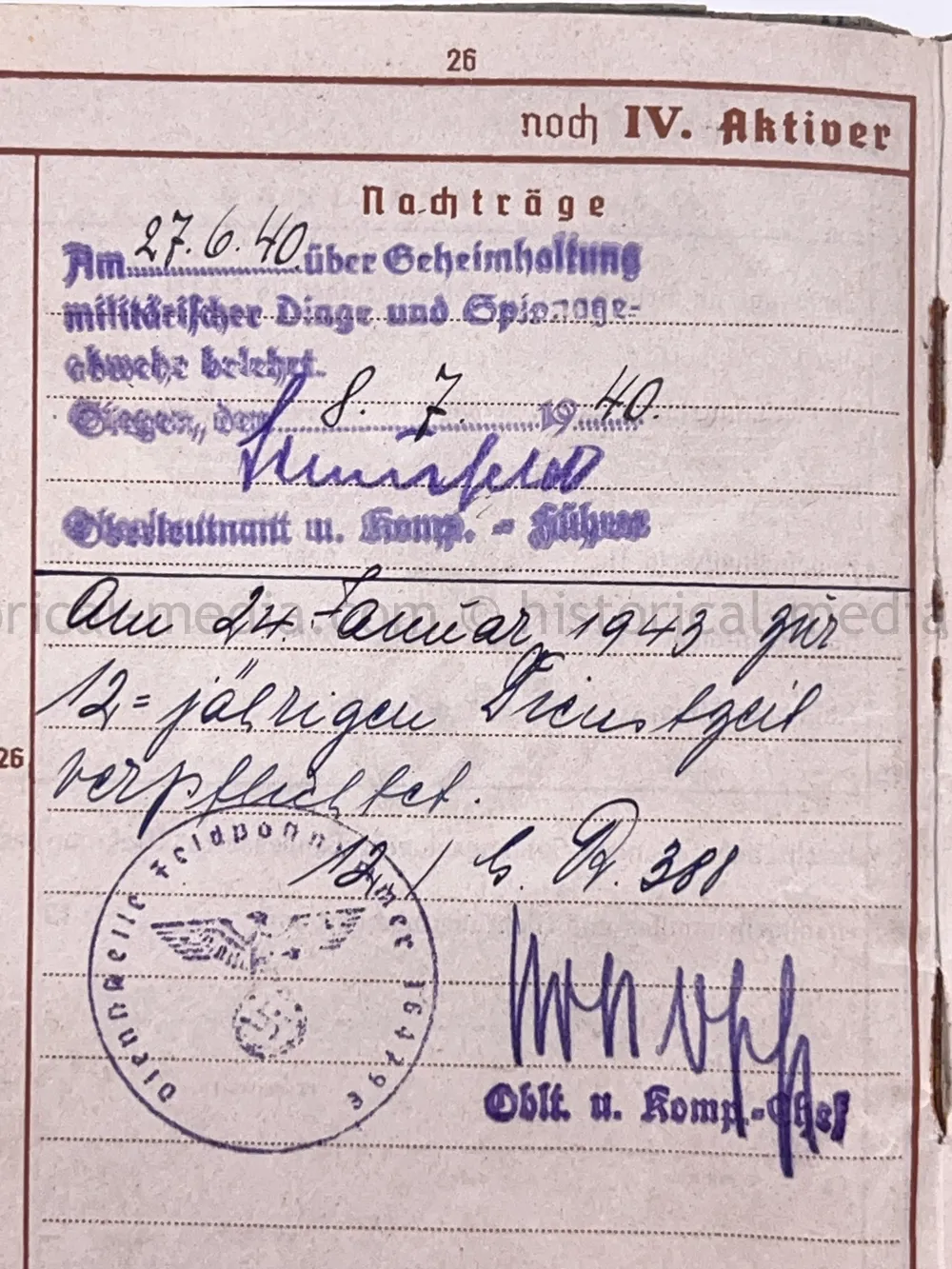 GERMAN HEER PHOTO, WEHRPASS, ID TAG & AWARD DOCUMENT GROUPING -  6. GEBIRGS DIVISION - NORWAY, FINLAND