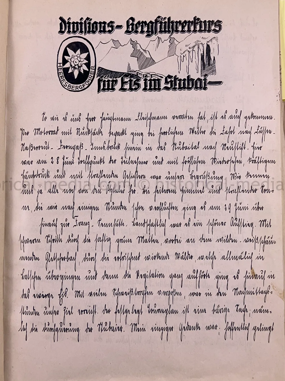 GEBIRGSJAEGER HEERESBERGFÜHRER PHOTO ALBUM - 1. GEBRIGS DIVISION - TOP!